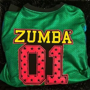 Zumba instructor jacket foil like material